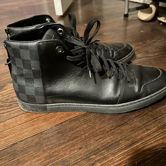 Louis Vuitton,Pre-owned Trainer Sneaker Boot High Leather High Trainers In Black - Picture 2 of 8